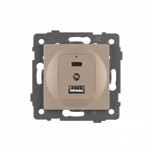 Механизм розетки 2хUSB type A и C Arlight SCT 049841 в Нижнем Новгороде фото 3