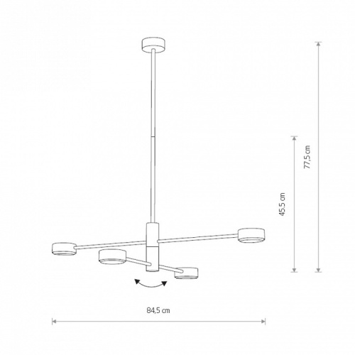 Люстра на штанге Nowodvorski Orbit 7941 в Зеленограде фото 2