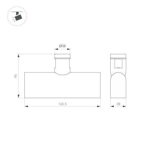 Светильник ART-APRIORI-LASER-L165-8W Warm3000 (BK, 48 deg, 48V) (Arlight, IP20 Металл, 3 года) в Нижнем Новгороде фото 5