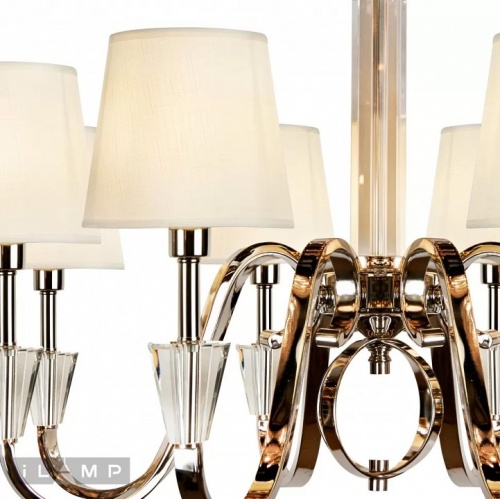 Подвесная люстра iLamp Alesti P2424-8 Nickel в Нижнем Новгороде фото 3