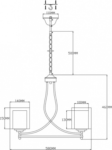 Подвесная люстра Moderli Maximilian V2522-5P в Нижнем Новгороде фото 2