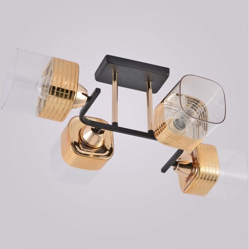 Люстра на штанге 01615-0.3-04 BK+FGD в Нижнем Новгороде фото 5