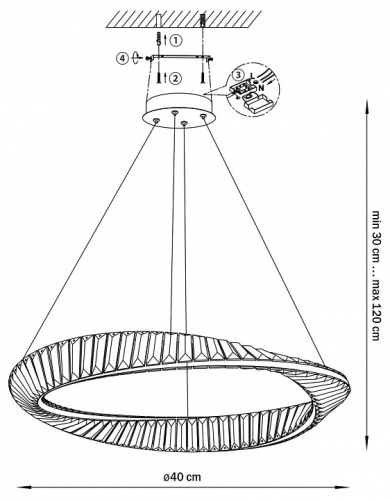 Подвесной светильник Lightstar Vidare 699043 в Нижнем Новгороде фото 2