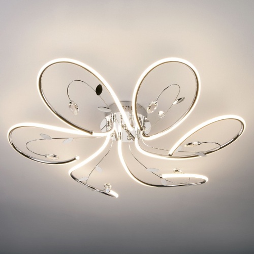 Потолочная люстра Eurosvet Venzel 90082/6 хром в Нижнем Новгороде фото 3