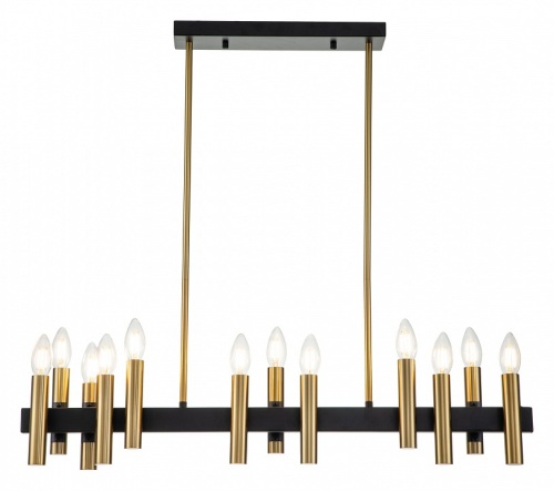 Люстра на штанге Indigo Cero 13009/12PL Black в Нижнем Новгороде фото 4