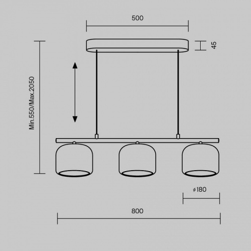Подвесная люстра Maytoni  MOD286PL-L12B3K в Нижнем Новгороде фото 5