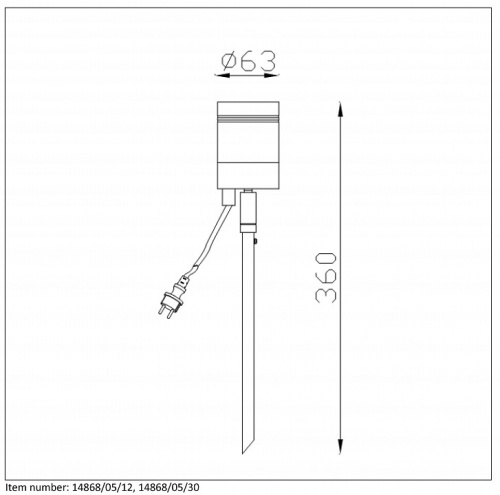 Наземный низкий светильник Lucide Arne-Led 14868/05/30 в Нижнем Новгороде фото 2