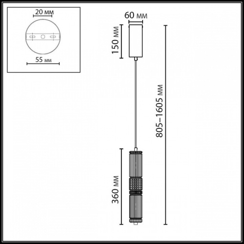 Подвесной светильник Odeon Light COLLIER 5456/12L в Нижнем Новгороде фото 5