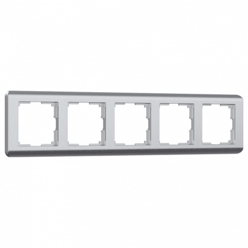 Рамка на 5 постов Werkel Stream (серебряный) W0052106 в Нижнем Новгороде
