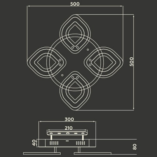 Потолочная люстра Ambrella Light FA FA8841 в Нижнем Новгороде фото 4
