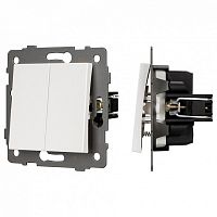 Выключатель самовозвратный двухклавишный без рамки Arlight SWT 049883 в Нижнем Новгороде