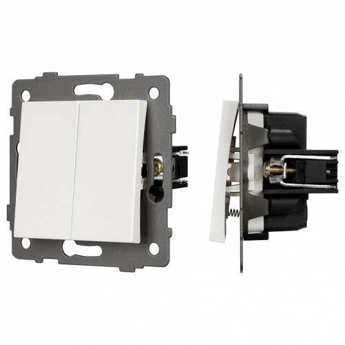 Выключатель самовозвратный двухклавишный без рамки Arlight SWT 049883 в Нижнем Новгороде