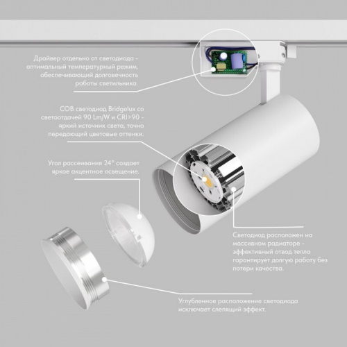 Светильник на штанге Denkirs  DK6453-WH в Нижнем Новгороде фото 4