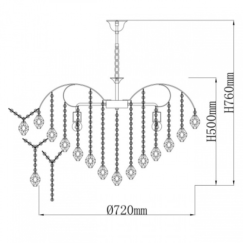Подвесная люстра De City Бриз 36 111014608 в Нижнем Новгороде фото 11
