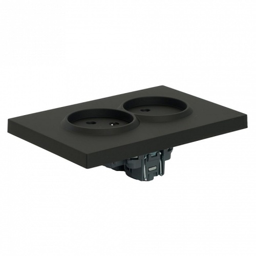 Розетка двойная без заземления и со шторкой Stekker Эмили 49851 в Нижнем Новгороде фото 3