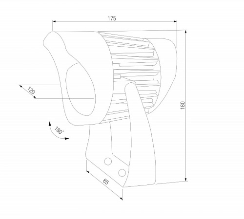 Настенный прожектор Elektrostandard Landscape 35186/S в Нижнем Новгороде фото 2