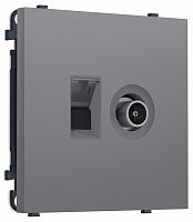 ТВ-розетка оконечная и розетка Ethernet RJ-45 без рамки Ambrella Volt MS MS872510 в Нижнем Новгороде