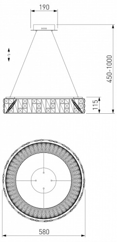 Подвесной светильник Bogate's Cliff 90373/1 в Ермолино фото 5