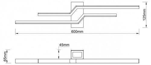 Бра Escada Rail 10219/2LED White в Советске фото 5