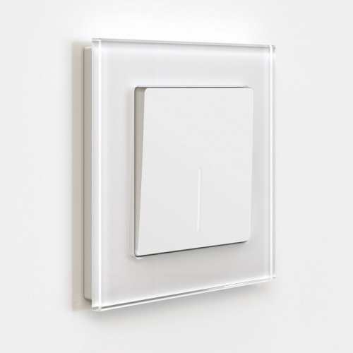 Выключатель одноклавишный с подсветкой без рамки Werkel белый матовый W1110161 в Нижнем Новгороде фото 5