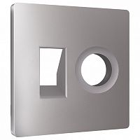 Накладка для ТВ-розетки и RJ-11 или RJ-45 Ambrella Volt ALFA AP5125 в Нижнем Новгороде