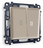 Выключатель проходной двухклавишный с подсветкой Ambrella Volt ALFA MA364035 в Нижнем Новгороде