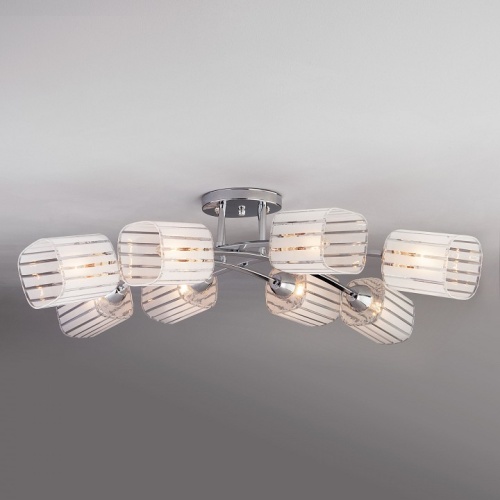 Люстра на штанге Eurosvet Ruby 30125/8 хром в Нижнем Новгороде фото 5