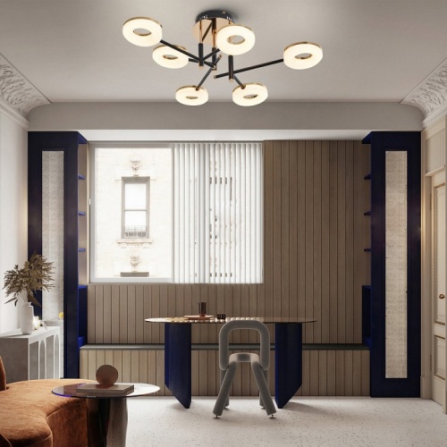 Потолочная люстра Arte Milano Ferrara-72999 272999/6 BK/GD в Нижнем Новгороде фото 2