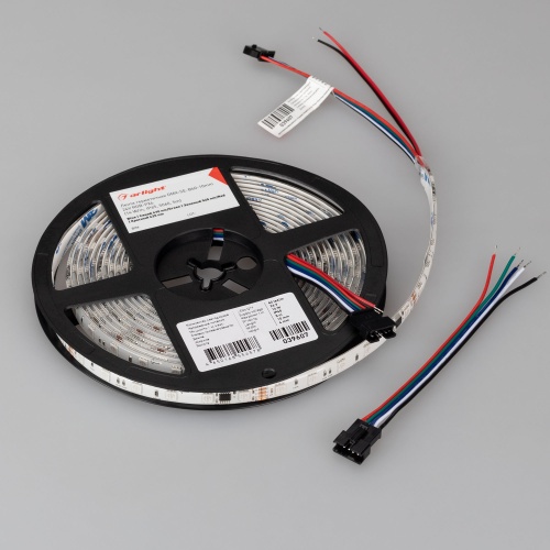 Лента герметичная DMX-SE-B60-10mm 24V RGB-PX6 (14 W/m, IP65, 5060, 5m) (Arlight, -) в Кирове фото 4