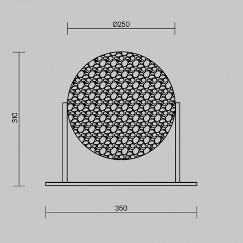 Настольная лампа декоративная Maytoni Mangata MOD387TL-L8CH3K в Нижнем Новгороде фото 5