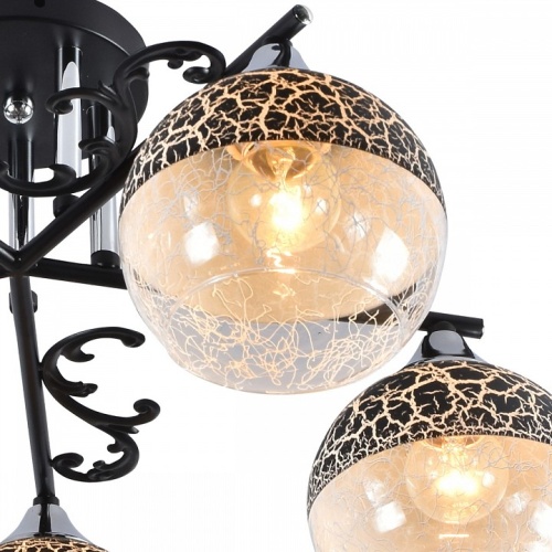 Потолочная люстра 01277-0.3-05B BK+CR в Нижнем Новгороде фото 3