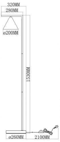 Торшер Moderli Omaha V11593-1F в Нижнем Новгороде фото 5