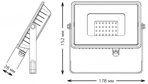 Настенно-потолочный прожектор Gauss Qplus 690511330 в Нижнем Новгороде фото 2