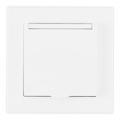 Розетка с заземлением и шторкой, с крышкой Arte Milano SET06-1 SET06-1-41-1 white в Нижнем Новгороде фото 4