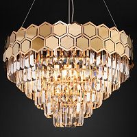 Подвесной светильник Eurosvet Ariana 10124/8 золото/прозрачный хрусталь Strotskis Smart в Нижнем Новгороде