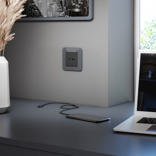 Рамка на 1 пост Werkel Elite (графит, стекло) W0012440 в Нижнем Новгороде фото 2