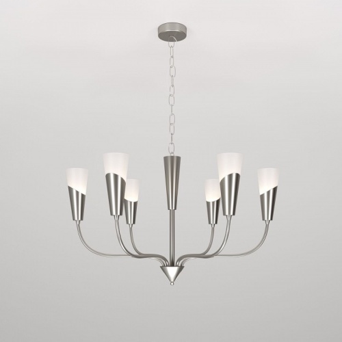 Подвесная люстра Eurosvet Rhyton 60167/6 никель в Нижнем Новгороде фото 8