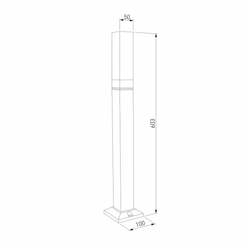 Наземный низкий светильник Elektrostandard  1537 TECHNO LED в Нижнем Новгороде фото 2