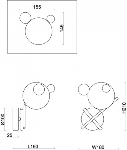 Бра Freya Flaty FR5374WL-01BS в Нижнем Новгороде фото 4