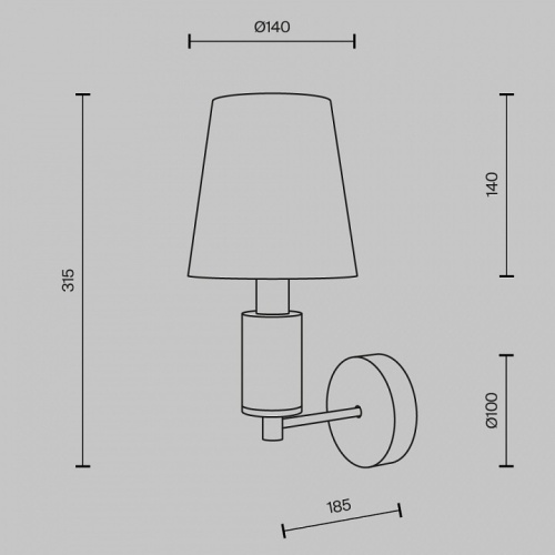 Бра Maytoni Lira MOD483WL-01BS в Нижнем Новгороде фото 3