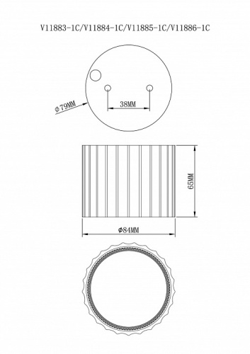 Накладной светильник Moderli  V11885-1C в Нижнем Новгороде фото 3