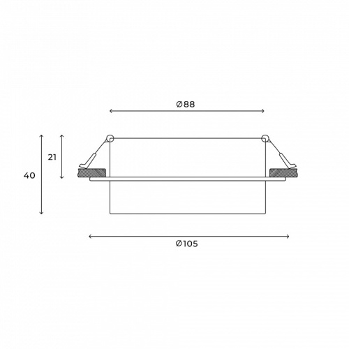 Встраиваемый светильник Hesby Lighting Nimbus HSBL_0127 в Нижнем Новгороде фото 2