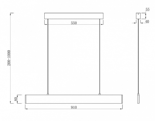 Подвесной светильник Maytoni Step P010PL-L23B в Архангельске фото 2