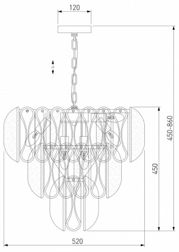 Подвесная люстра Bogate's Callas 365/12 в Нижнем Новгороде фото 3