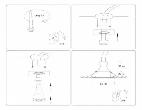 Встраиваемый светильник Ambrella Light TN TN1160 в Нижнем Новгороде фото 6