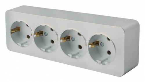 Розетка четверная с заземлением Stekker София 49332 в Нижнем Новгороде