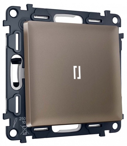 Выключатель самовозвратный одноклавишный с подсветкой, без рамки Ambrella Volt MA MA632055 в Нижнем Новгороде