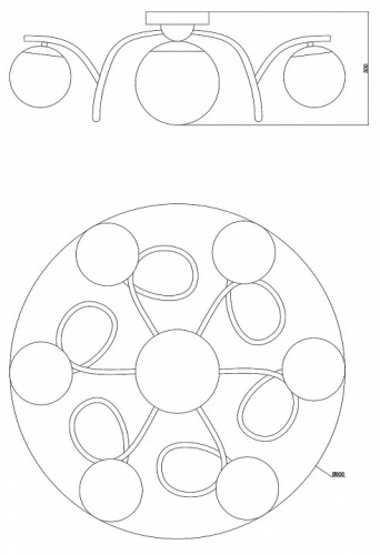 Потолочная люстра Moderli Circle V1150-5C в Нижнем Новгороде фото 3