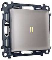 Выключатель самовозвратный одноклавишный с подсветкой, без рамки Ambrella Volt MA MA502050 в Нижнем Новгороде