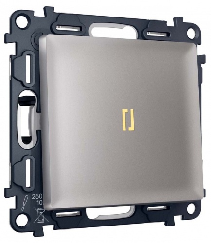 Выключатель самовозвратный одноклавишный с подсветкой, без рамки Ambrella Volt MA MA502050 в Нижнем Новгороде